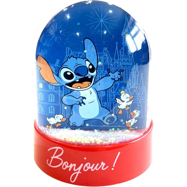 Mickey Minnie and Stitch Disneyland Paris 8 Mini Plastic Snow Globe Mickey Minnie and Stitch Disneyland Paris 8 Mini Plastic Snow Globe
