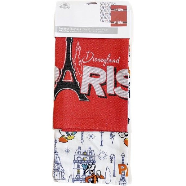 Disneyland Paris 8 Characters Tea Towel set Disneyland Paris 8 Characters Tea Towel set