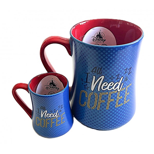 Mickey Mouse Mornings Mug and espresso cup Set, Disneyland Paris Mickey Mouse Mornings Mug and espresso cup Set, Disneyland Paris