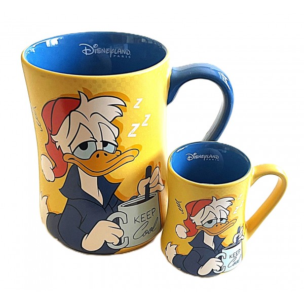 Donald Mornings Mug and espresso cup Set, Disneyland Paris Donald Mornings Mug and espresso cup Set, Disneyland Paris