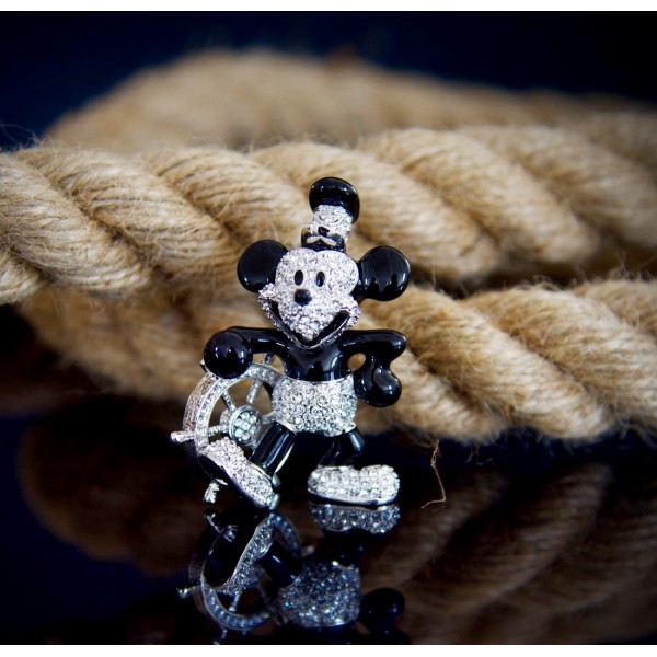 Crystallized Steamboat Willie, Mickey by Arribas Collection Crystallized Steamboat Willie, Mickey by Arribas Collection