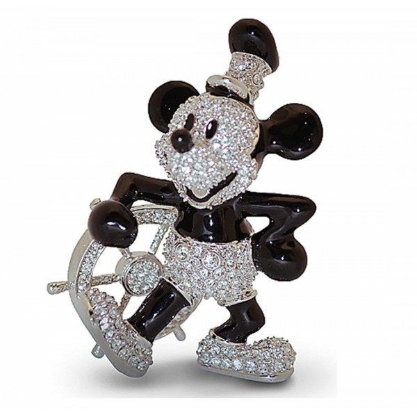 Crystallized Steamboat Willie, Mickey by Arribas Collection Crystallized Steamboat Willie, Mickey by Arribas Collection