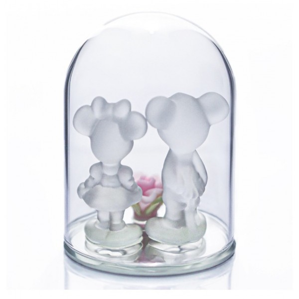 Mickey and Minnie in Glass under dome, by Arribas and Disneyland Paris Mickey and Minnie in Glass under dome, by Arribas and Disneyland Paris