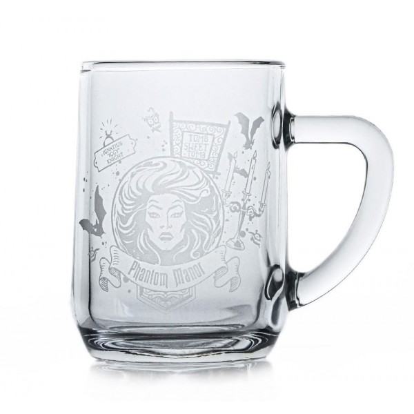 Madame Leota Phantom Manor Glass Mug, by Arribas and Disneyland Paris Madame Leota Phantom Manor Glass Mug, by Arribas and Disneyland Paris