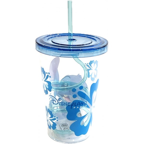 Disneyland Paris Stitch Character cup and straw Disneyland Paris Stitch Character cup and straw