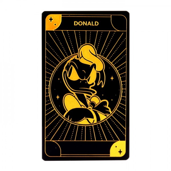 Donald Duck glass Tarot Game Card, by Arribas Disneyland Paris Donald Duck glass Tarot Game Card, by Arribas Disneyland Paris