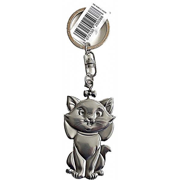 Disney Marie Keychain Metal Plate Key Ring, Disneyland Paris Disney Marie Keychain Metal Plate Key Ring, Disneyland Paris