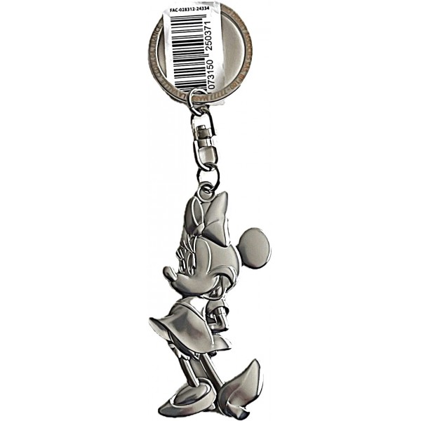 Disney Minnie Mouse Keychain Metal Plate Key Ring, Disneyland Paris Disney Minnie Mouse Keychain Metal Plate Key Ring, Disneyland Paris