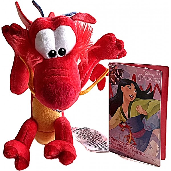 Disneyland Paris Mushu Shoulder Plush magnetic Sitter Soft Toy Disneyland Paris Mushu Shoulder Plush magnetic Sitter Soft Toy