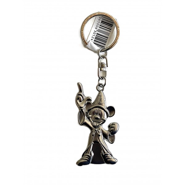 Disney Mickey Sorcerer Keychain Metal Plate Keyring Disney Mickey Sorcerer Keychain Metal Plate Keyring