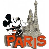 Disneyland Paris Logo and Mickey Mouse Metal fridge Magnet