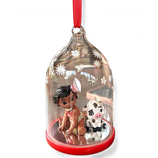 Disney Moana and Pua Christmas Bauble Dome, Disneyland Paris Animators' Collection Disney Moana and Pua Christmas Bauble Dome, Disneyland Paris Animators' Collection