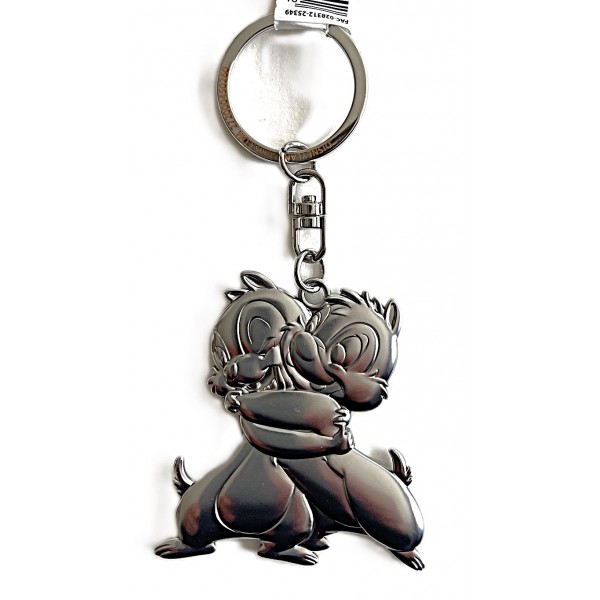 Chip & Dale Keychain Metal Plate Keyring, Disneyland Paris Chip & Dale Keychain Metal Plate Keyring, Disneyland Paris