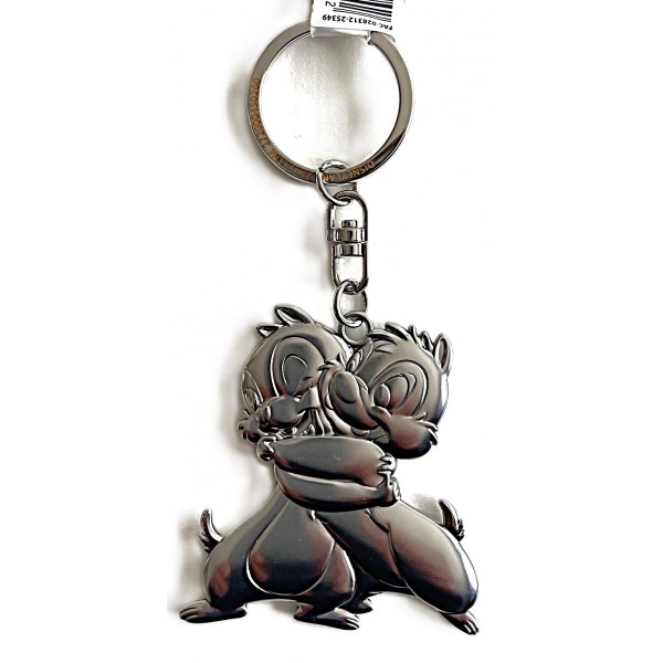 Chip & Dale Keychain Metal Plate Keyring, Disneyland Paris Chip & Dale Keychain Metal Plate Keyring, Disneyland Paris