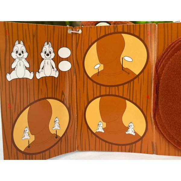 Disneyland Paris Chip and Dale Shoulder Plush Shoulder Sitter Soft Toy set Disneyland Paris Chip and Dale Shoulder Plush Shoulder Sitter Soft Toy set