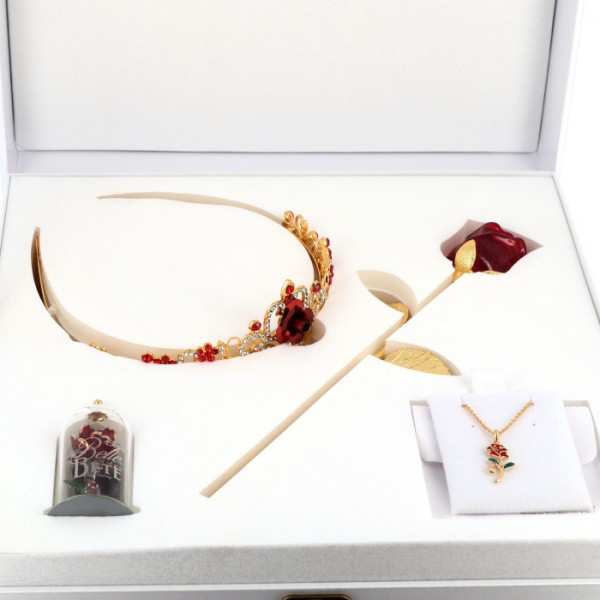 Eternal Rose Gift Set, Beauty and the Beast, by Arribas Disneyland Paris Eternal Rose Gift Set, Beauty and the Beast, by Arribas Disneyland Paris