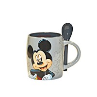 Mickey Mouse Mug with Spoon, Disneyland Paris