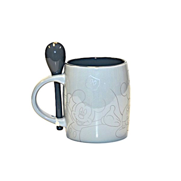 Mickey Mouse Mug with Spoon, Disneyland Paris Mickey Mouse Mug with Spoon, Disneyland Paris