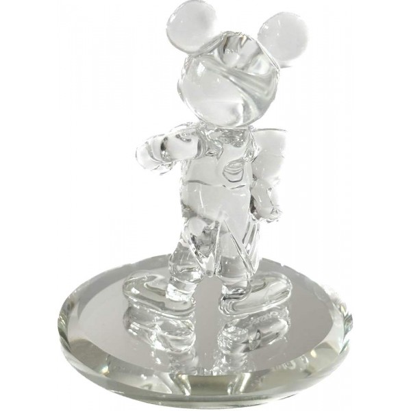 Mickey Mouse figure on mirror, Arribas Glass Collection Mickey Mouse figure on mirror, Arribas Glass Collection