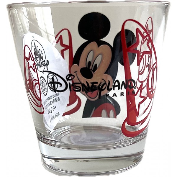Mickey Portrait Character Drinking Glass, Disneyland Paris Mickey Portrait Character Drinking Glass, Disneyland Paris