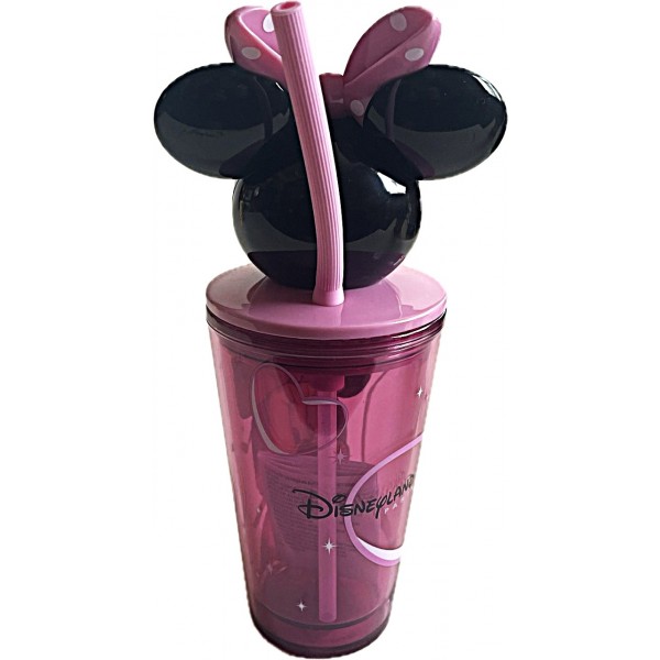 Disneyland Paris Minnie Mouse Head Cup with Straw Disneyland Paris Minnie Mouse Head Cup with Straw