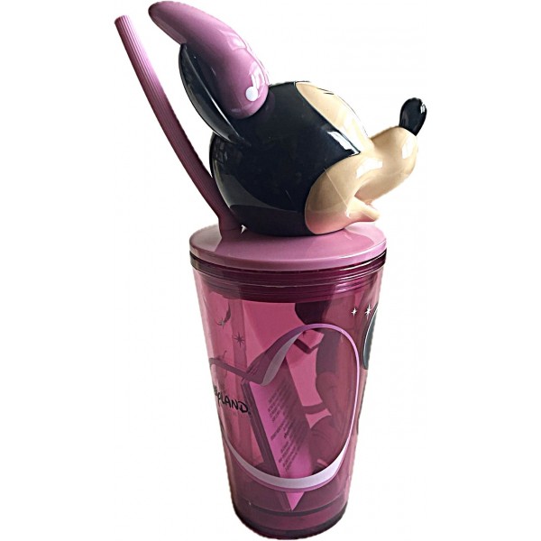 Disneyland Paris Minnie Mouse Head Cup with Straw Disneyland Paris Minnie Mouse Head Cup with Straw