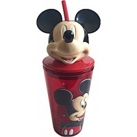 Disneyland Paris Mickey Mouse Head Cup with Straw