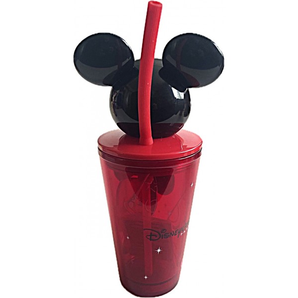 Disneyland Paris Mickey Mouse Head Cup with Straw Disneyland Paris Mickey Mouse Head Cup with Straw