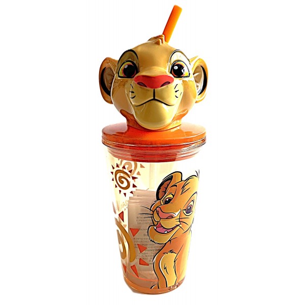 Simba Head Cup with Straw, Disneyland Paris