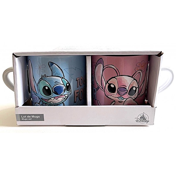Disney Stitch and Angel Couple Mug Set, Disneyland Paris Disney Stitch and Angel Couple Mug Set, Disneyland Paris