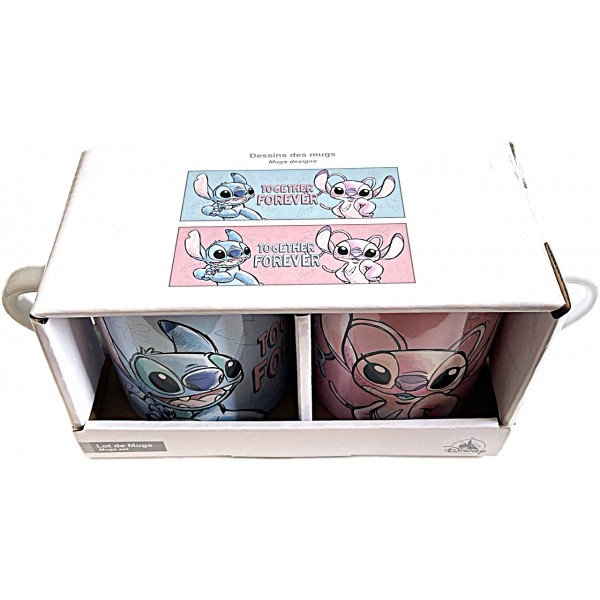 Disney Stitch and Angel Couple Mug Set, Disneyland Paris Disney Stitch and Angel Couple Mug Set, Disneyland Paris