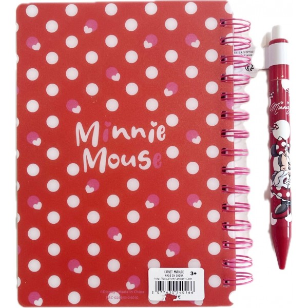 Minnie Mouse notebook and Pen, Disneyland Paris Minnie Mouse notebook and Pen, Disneyland Paris