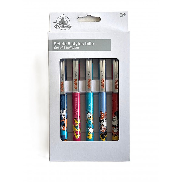 Disney Collectable Characters ballpoint pens, Set of 5 Disneyland Paris Disney Collectable Characters ballpoint pens, Set of 5 Disneyland Paris