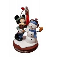 Disneyland Paris Mickey and Snowman Ornament