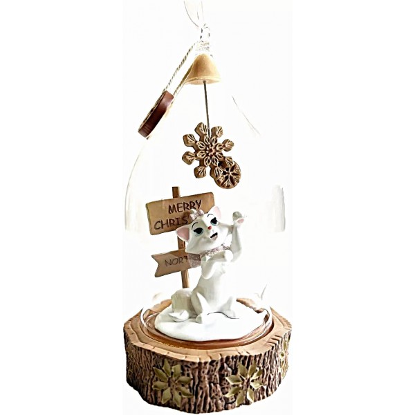 Disneyland Paris Marie Cat Christmas Dome Ornament Disneyland Paris Marie Cat Christmas Dome Ornament