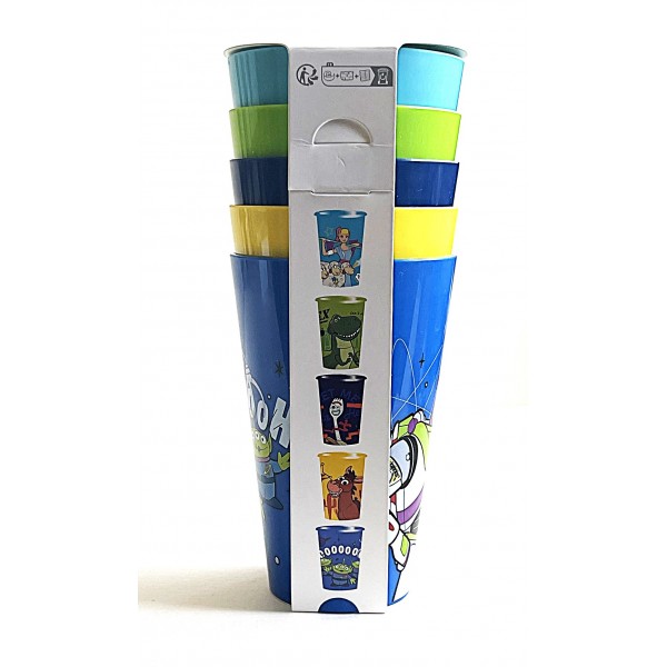 Disneyland Paris set of 5 Toy Story Characters plastic cups Disneyland Paris set of 5 Toy Story Characters plastic cups