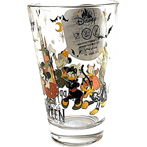 Disneyland Paris Mickey and Friends Halloween drinking Glass Disneyland Paris Mickey and Friends Halloween drinking Glass
