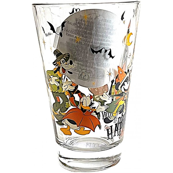Disneyland Paris Mickey and Friends Halloween drinking Glass Disneyland Paris Mickey and Friends Halloween drinking Glass