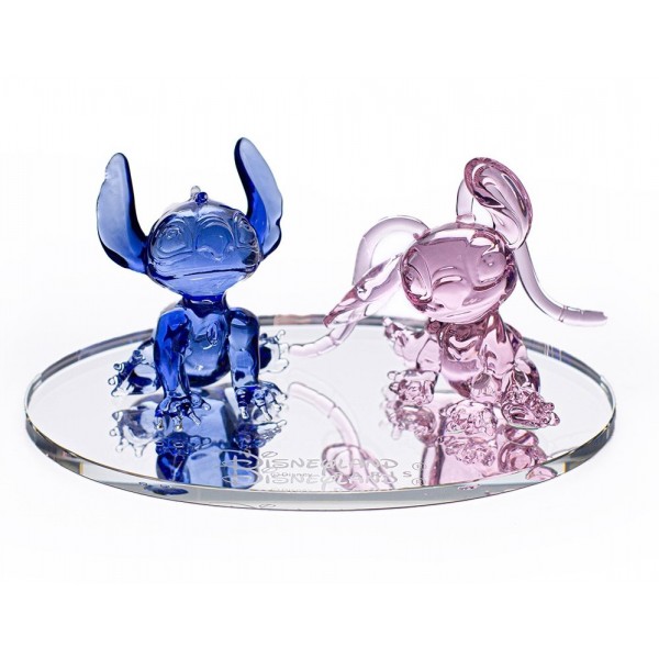 Stitch & Angel in glass on mirror figure, by Arribas and Disneyland Paris Stitch & Angel in glass on mirror figure, by Arribas and Disneyland Paris