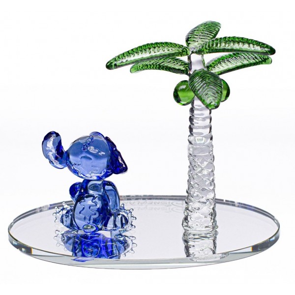 Stitch on mirror with palm tree figure, by Arribas and Disneyland Paris Stitch on mirror with palm tree figure, by Arribas and Disneyland Paris