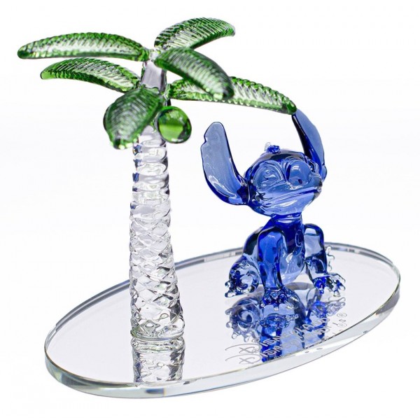Stitch on mirror with palm tree figure, by Arribas and Disneyland Paris Stitch on mirror with palm tree figure, by Arribas and Disneyland Paris
