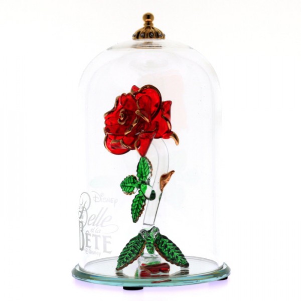 Belle et la Bete (Beauty &Beast) Glass Dome Rose Ornament, Arribas 13cm (Medium) Belle et la Bete (Beauty &Beast) Glass Dome Rose Ornament, Arribas 13cm (Medium)
