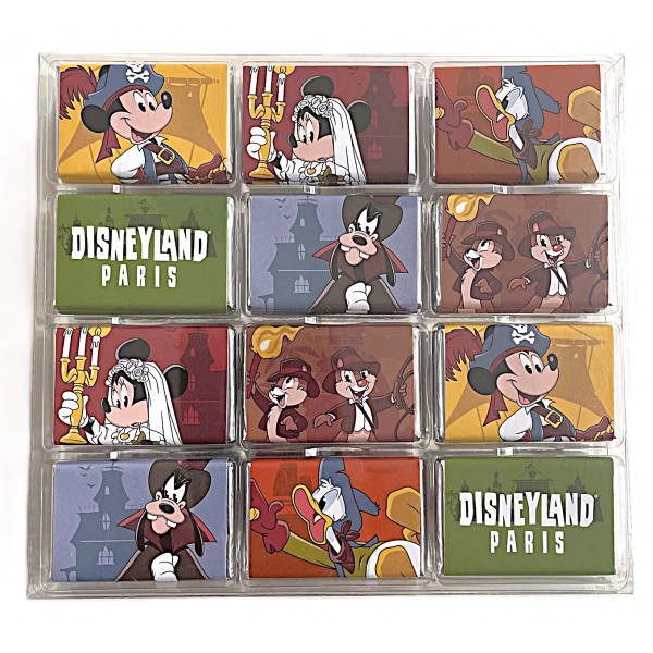 Disneyland Paris Characters Chocolates Squeres box of 24 Disneyland Paris Characters Chocolates Squeres box of 24