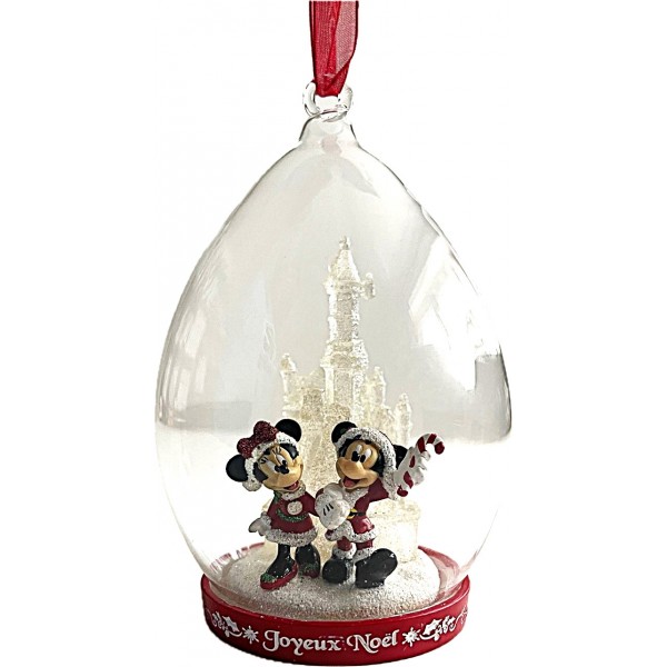 Mickey and Minnie Bauble Christmas Tree Ornament, Disneyland Paris Mickey and Minnie Bauble Christmas Tree Ornament, Disneyland Paris