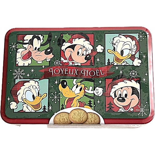 Disneyland Paris Characters Christmas Butter Cookies in a tin Disneyland Paris Characters Christmas Butter Cookies in a tin