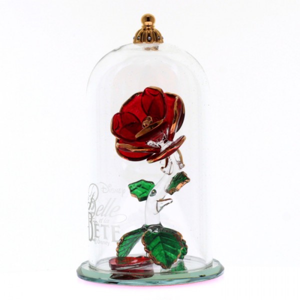 Belle et la Bete ( Beauty & Beast ) Glass Dome Rose Ornament, Arribas (Small) Belle et la Bete ( Beauty & Beast ) Glass Dome Rose Ornament, Arribas (Small)