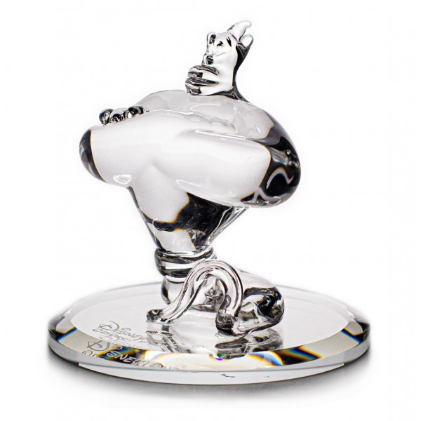 Genie from Aladdin glass figurine on mirror, by Arribas Genie from Aladdin glass figurine on mirror, by Arribas
