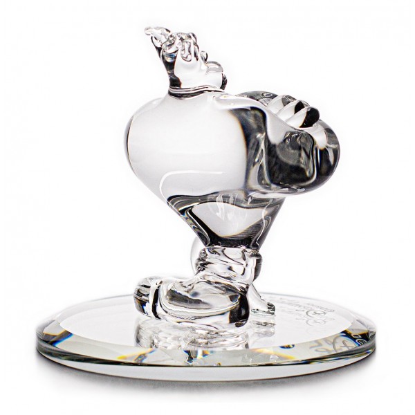 Genie from Aladdin glass figurine on mirror, by Arribas Genie from Aladdin glass figurine on mirror, by Arribas