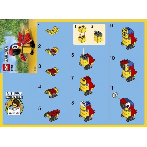 Lego 30472 Mini Parrot Polybag set Lego 30472 Mini Parrot Polybag set