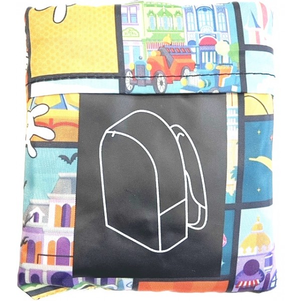 Mickey Mouse comic Foldaway Backpack, Disneyland Paris Mickey Mouse comic Foldaway Backpack, Disneyland Paris